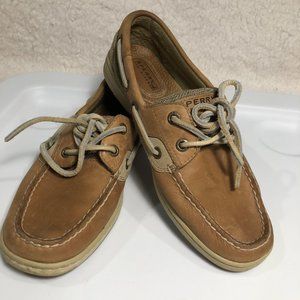 Sperry Womens Leather Boat Shoes Size 6M great condition
